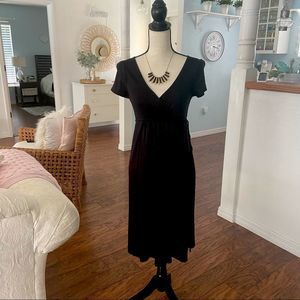 J.Crew Black Wrap Dress